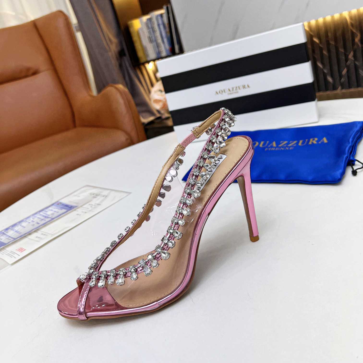 Aquazzura Temptation Crystal Sandal 105 - EUR FASHION