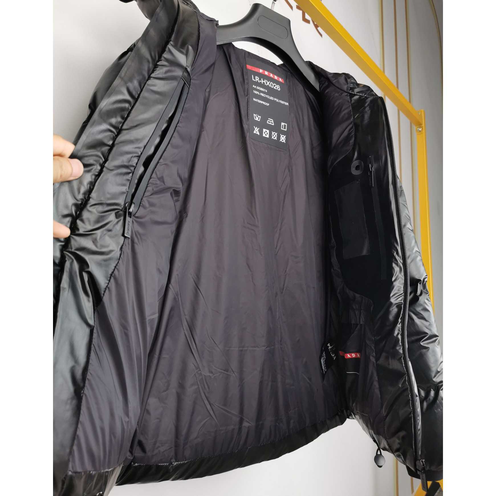 Prada Cropped Technical Nylon Down Jacket - EUR FASHION