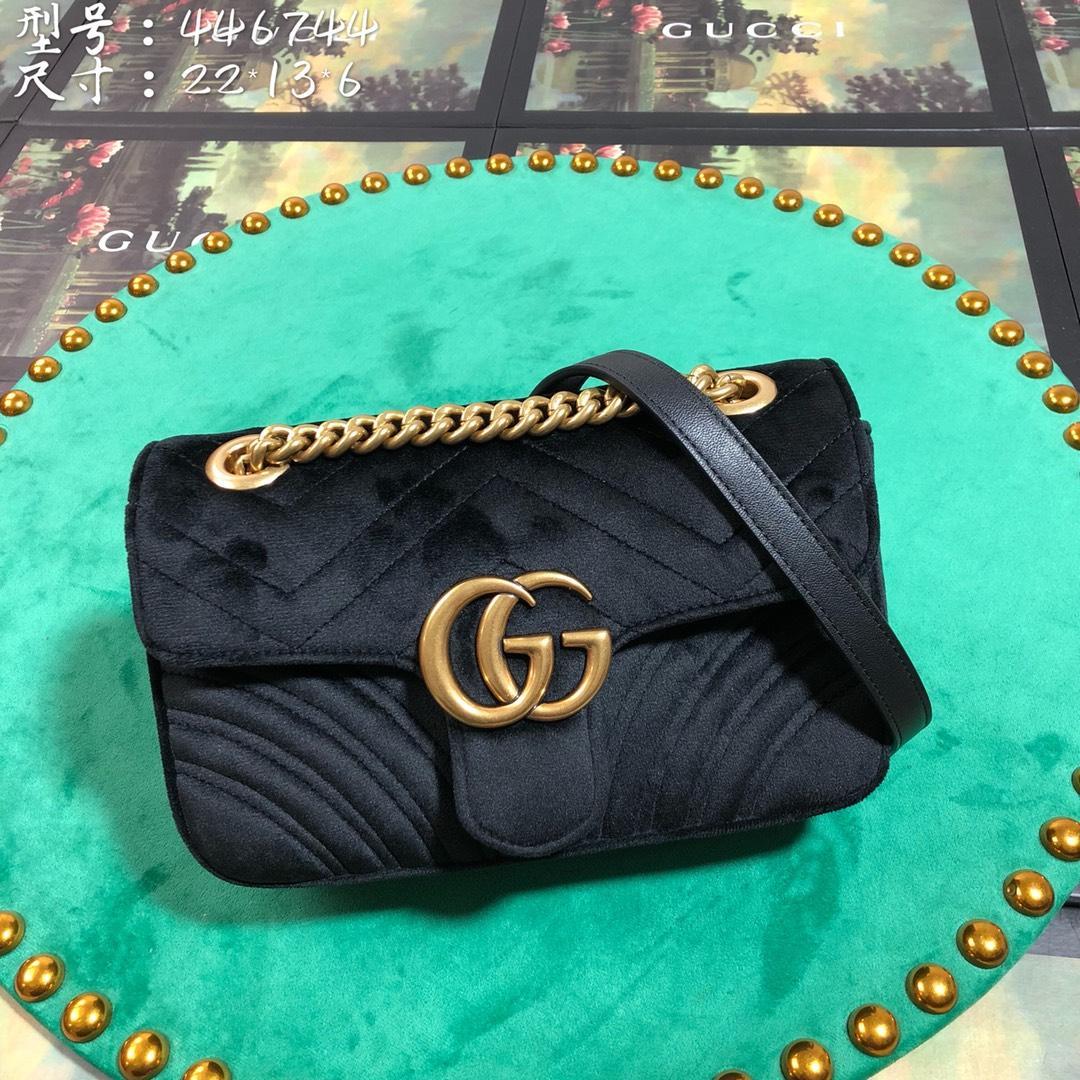 Gucci GG Marmont Mini Shoulder Bag(22-13-6cm) - EUR FASHION
