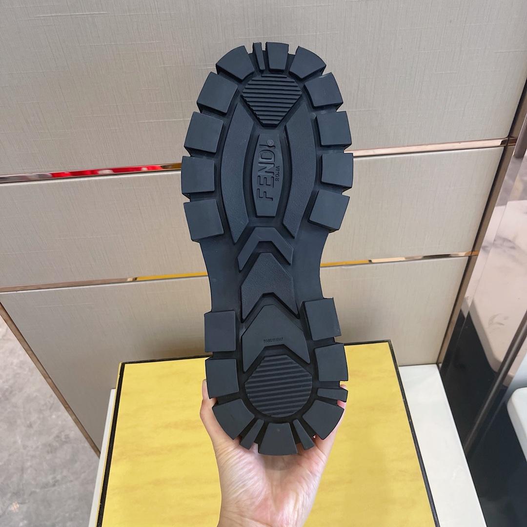 Fendi Black Leather Lace-Ups - EUR FASHION