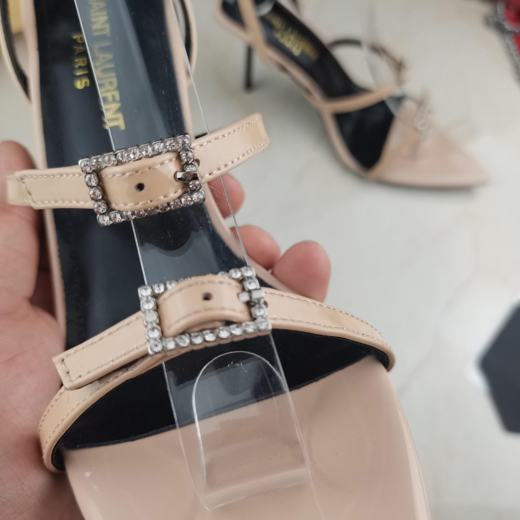 Saint Laurent Nuit Sandals In Lacquered Ayers - EUR FASHION