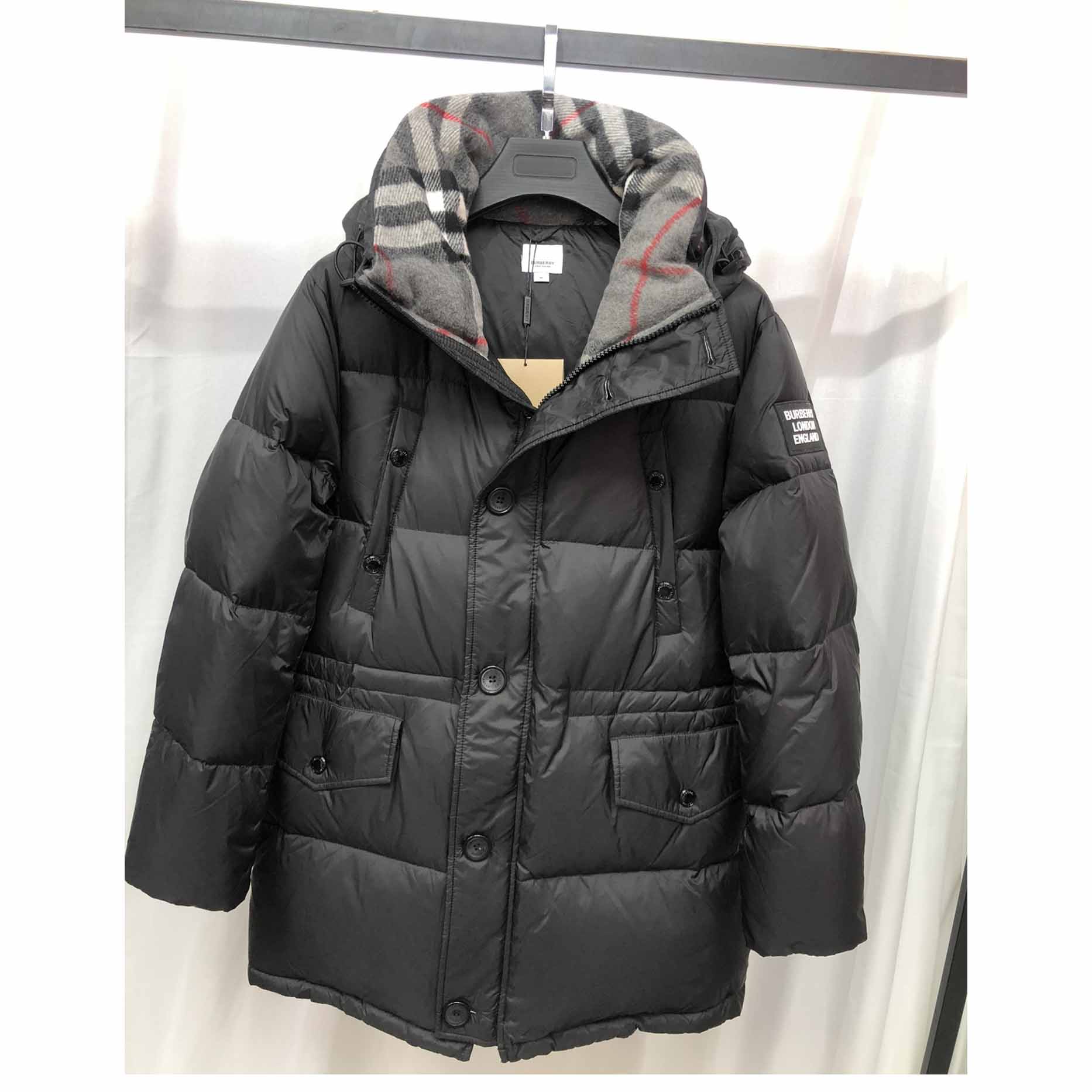 Burberry Logo Appliqué Nylon Puffer Coat - EUR FASHION