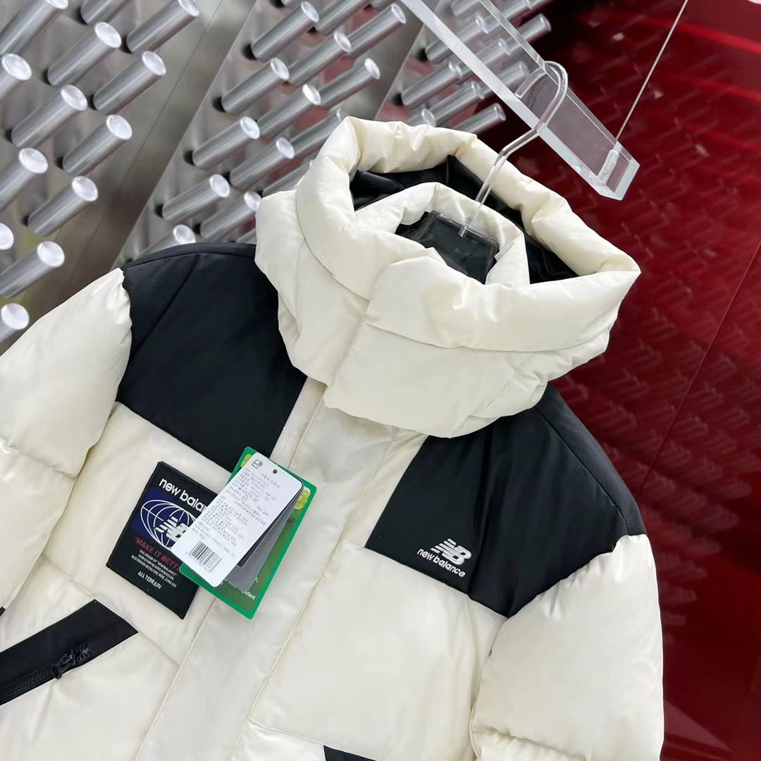 New Balance Hooded Puffer Short Down Jacket - EUR FASHION