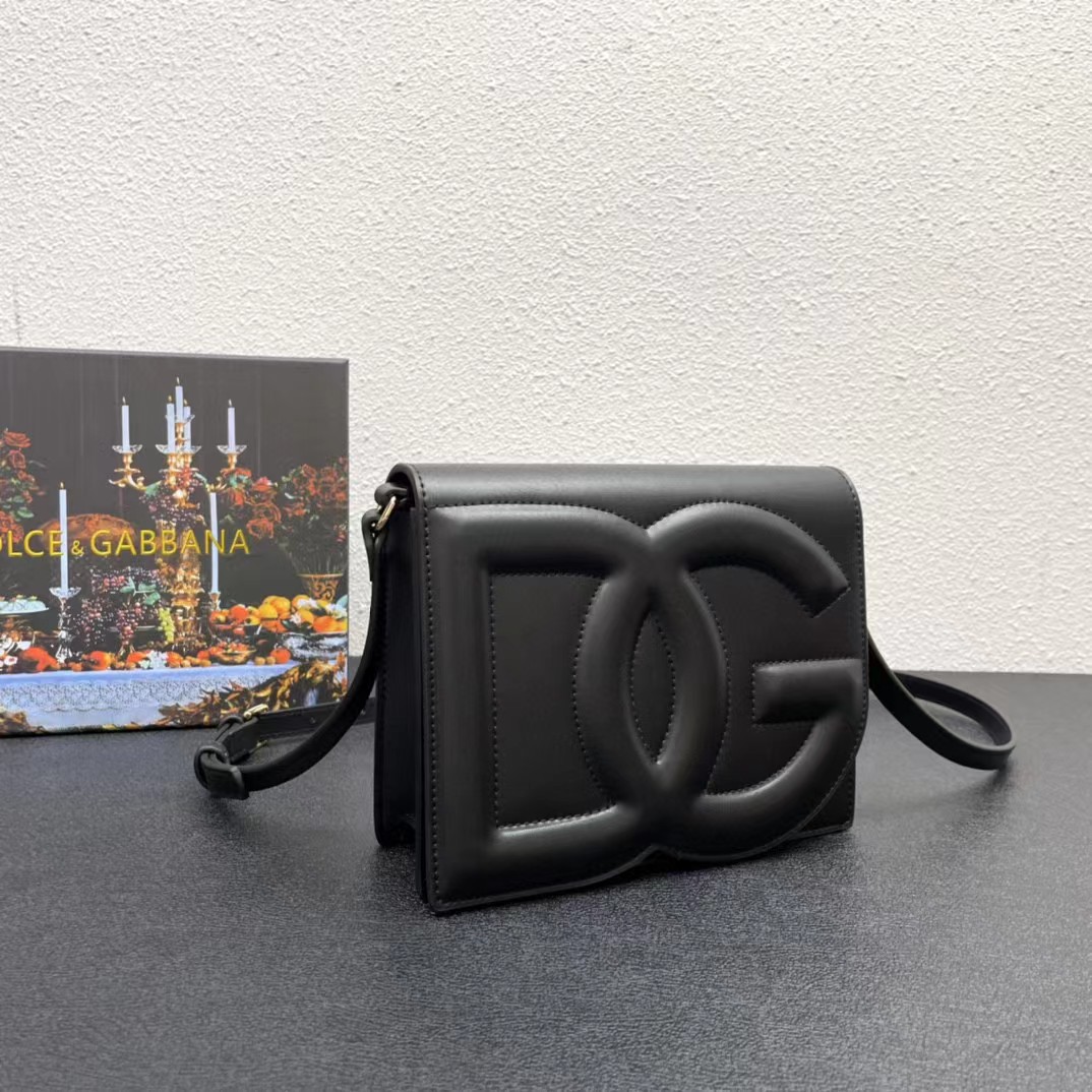 Dolce & Gabbana Calfskin DG Logo Crossbody Bag(20-16-5cm) - EUR FASHION
