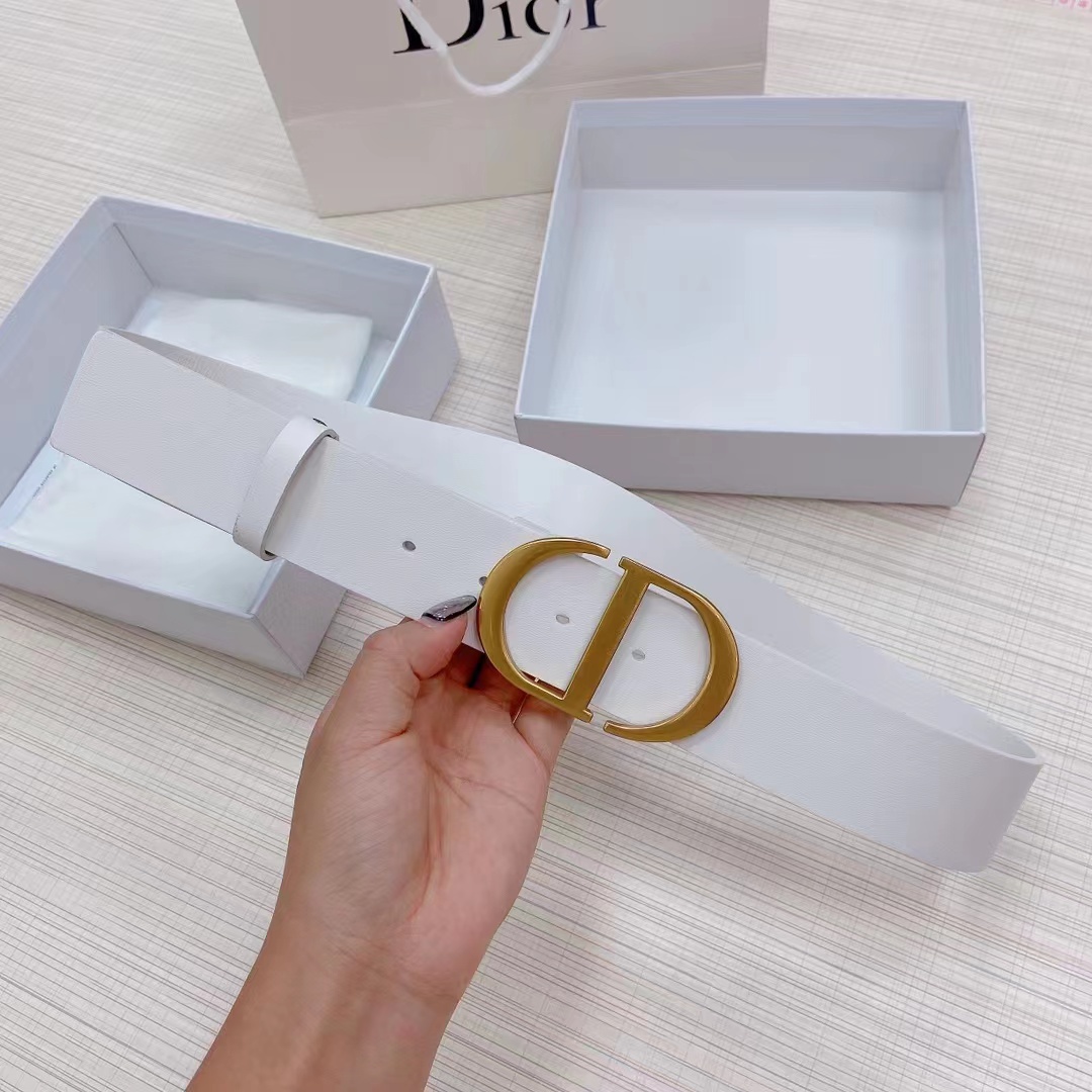 Dior Leather Belt With 'CD' Buckle - EUR FASHION