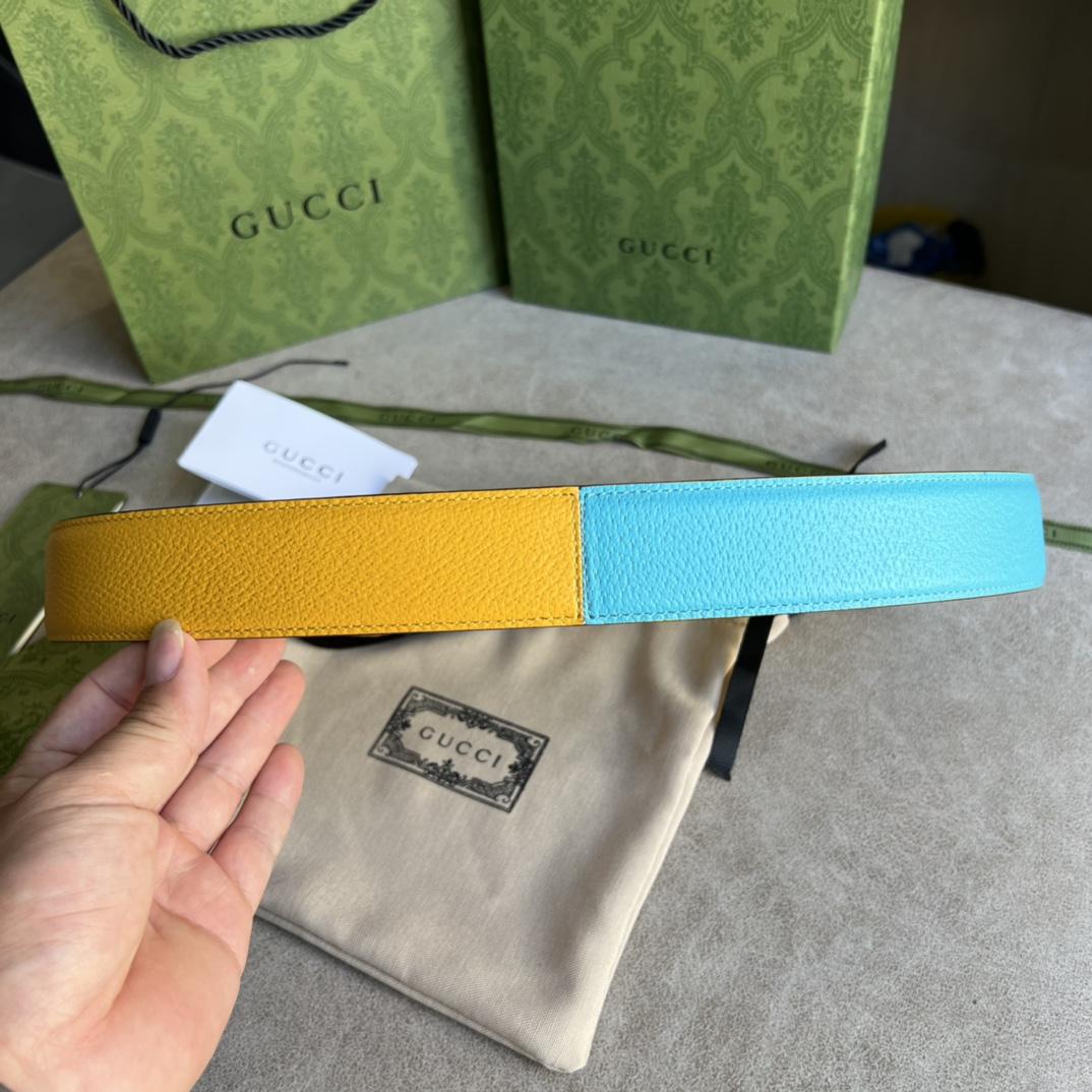 Gucci Two-Tone Belt With G Buckle - EUR FASHION