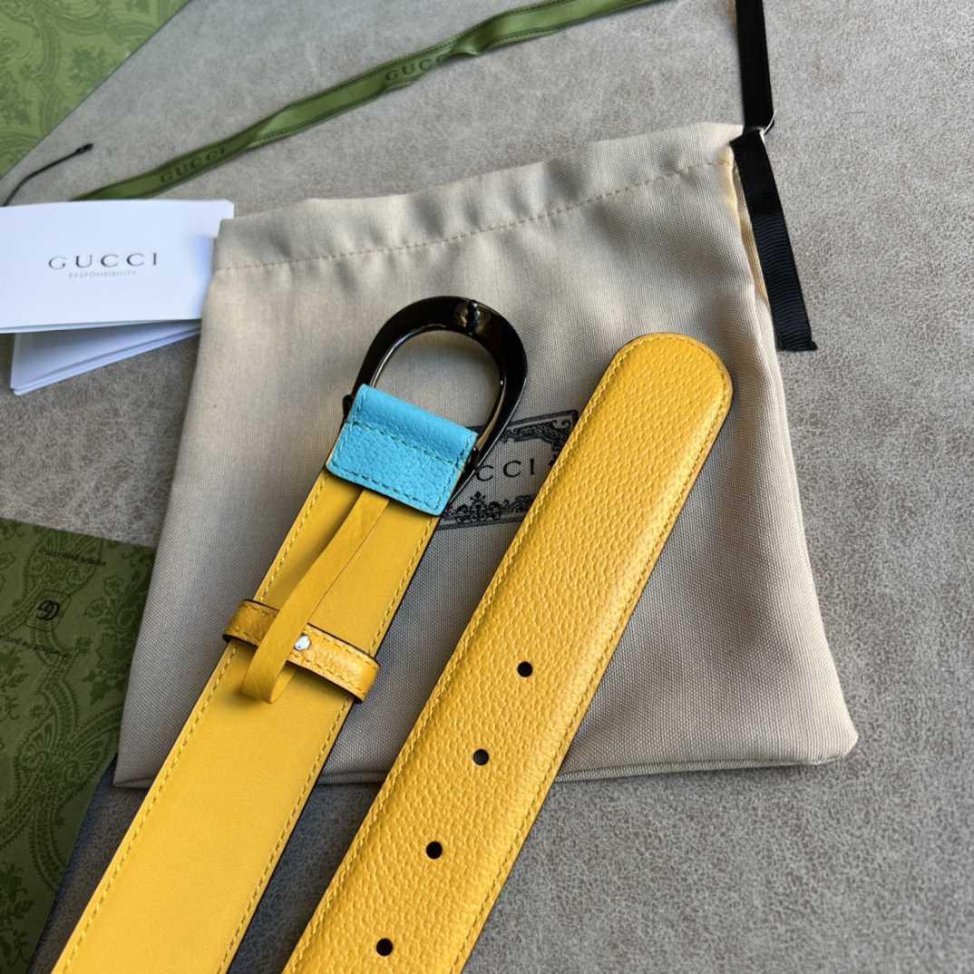 Gucci Two-Tone Belt With G Buckle - EUR FASHION