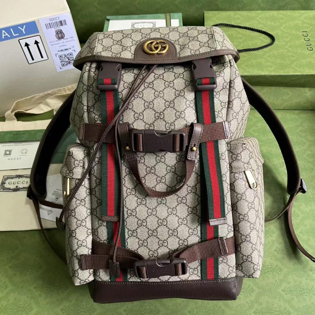 Gucci GG Skateboard Backpack With Web - EUR FASHION