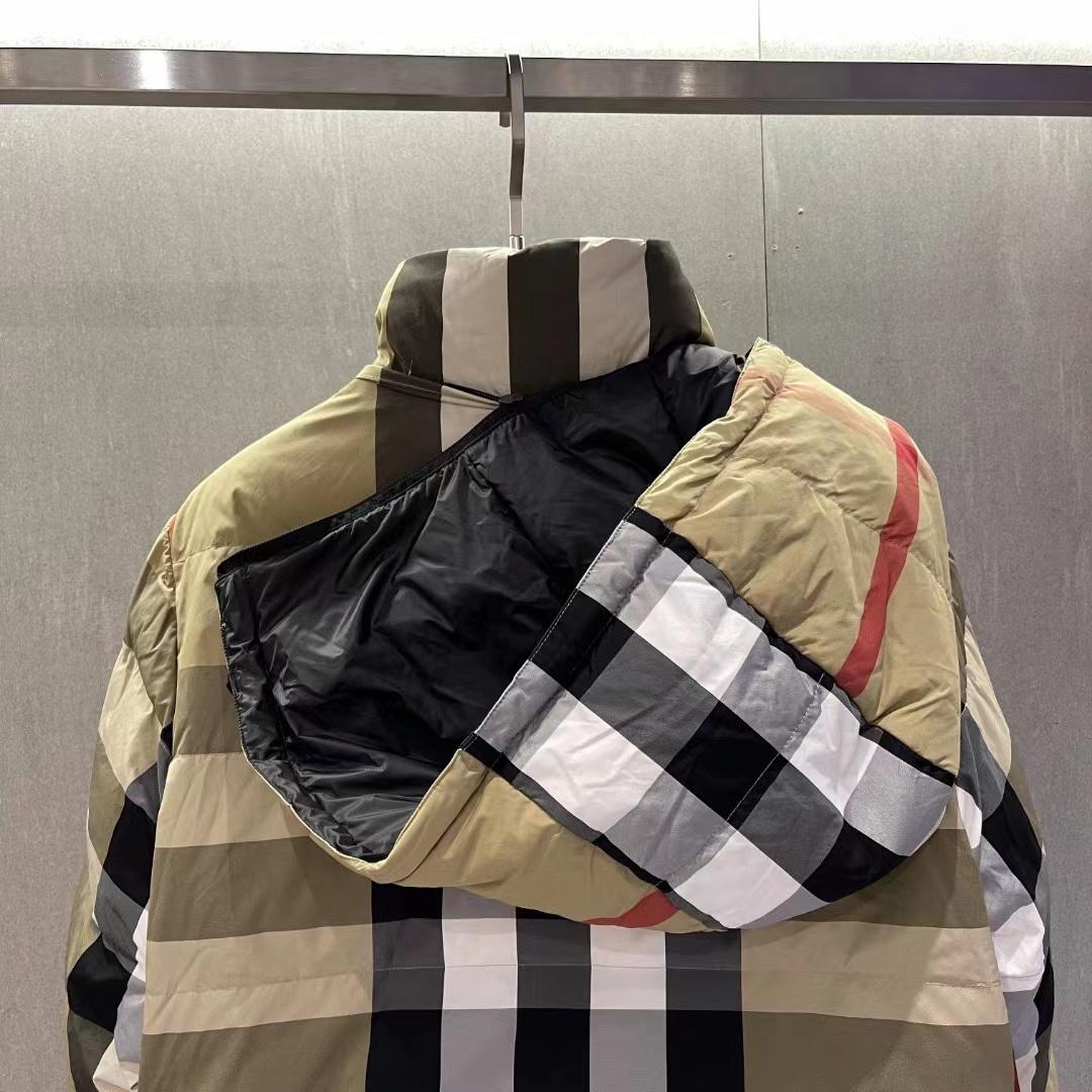 Burberry Reversible Exaggerated Check Nylon Puffer Jacket - EUR FASHION