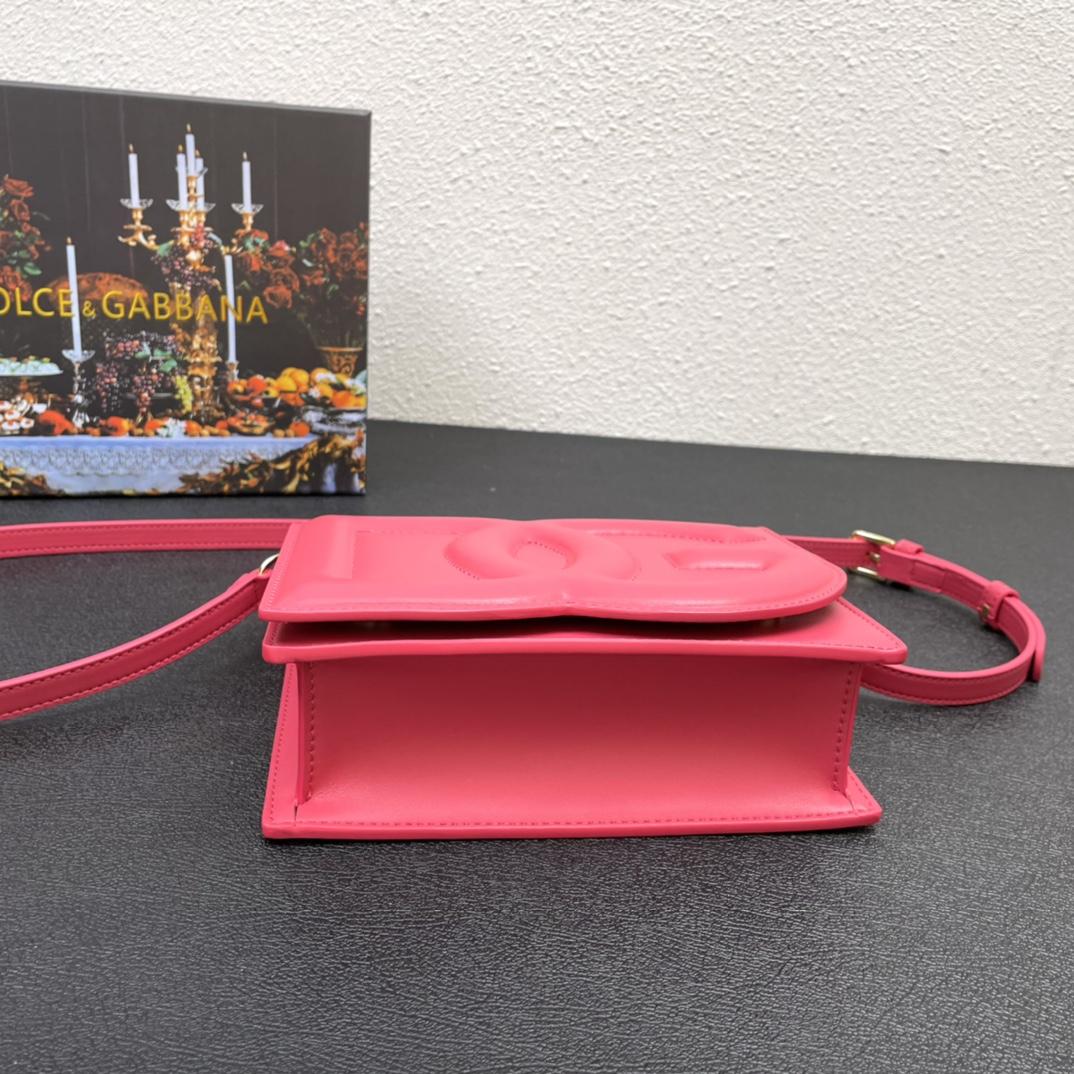 Dolce & Gabbana Calfskin DG Logo Crossbody Bag(20-16-5cm) - EUR FASHION