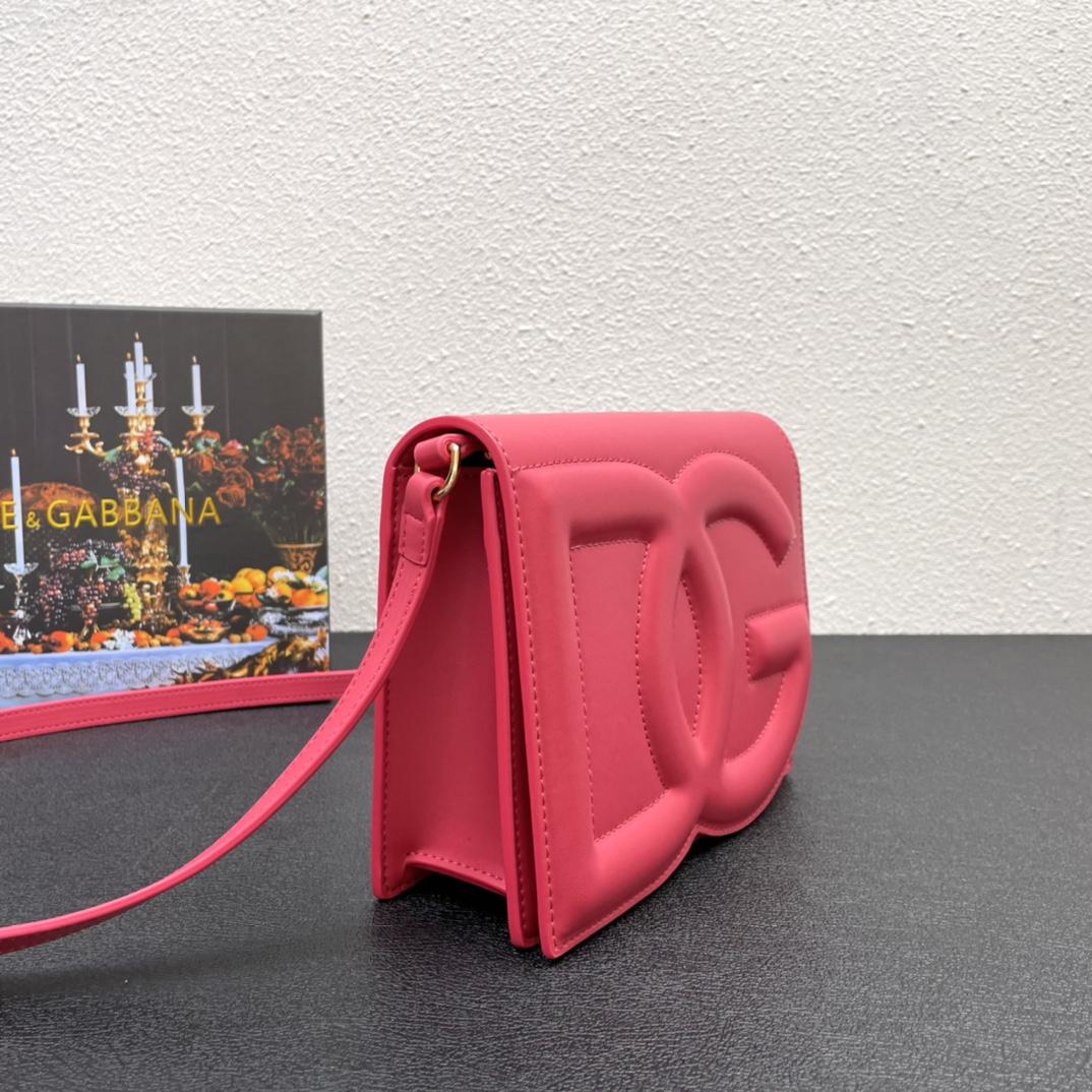 Dolce & Gabbana Calfskin DG Logo Crossbody Bag(20-16-5cm) - EUR FASHION