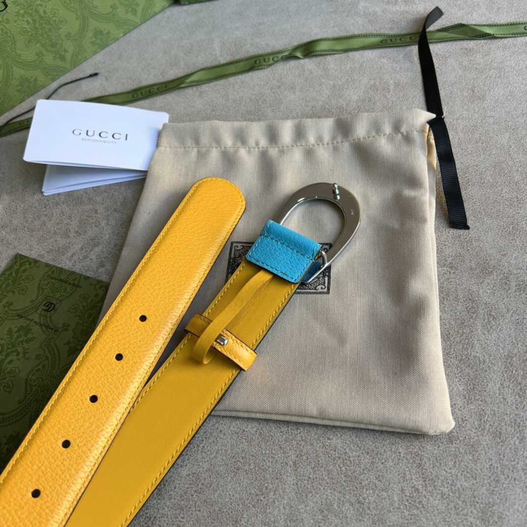 Gucci Two-Tone Belt With G Buckle - EUR FASHION