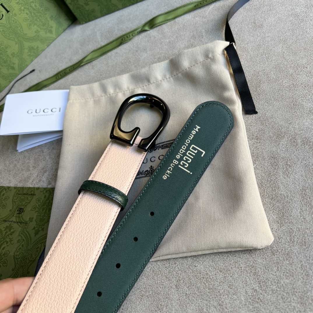 Gucci Two-Tone Belt With G Buckle - EUR FASHION