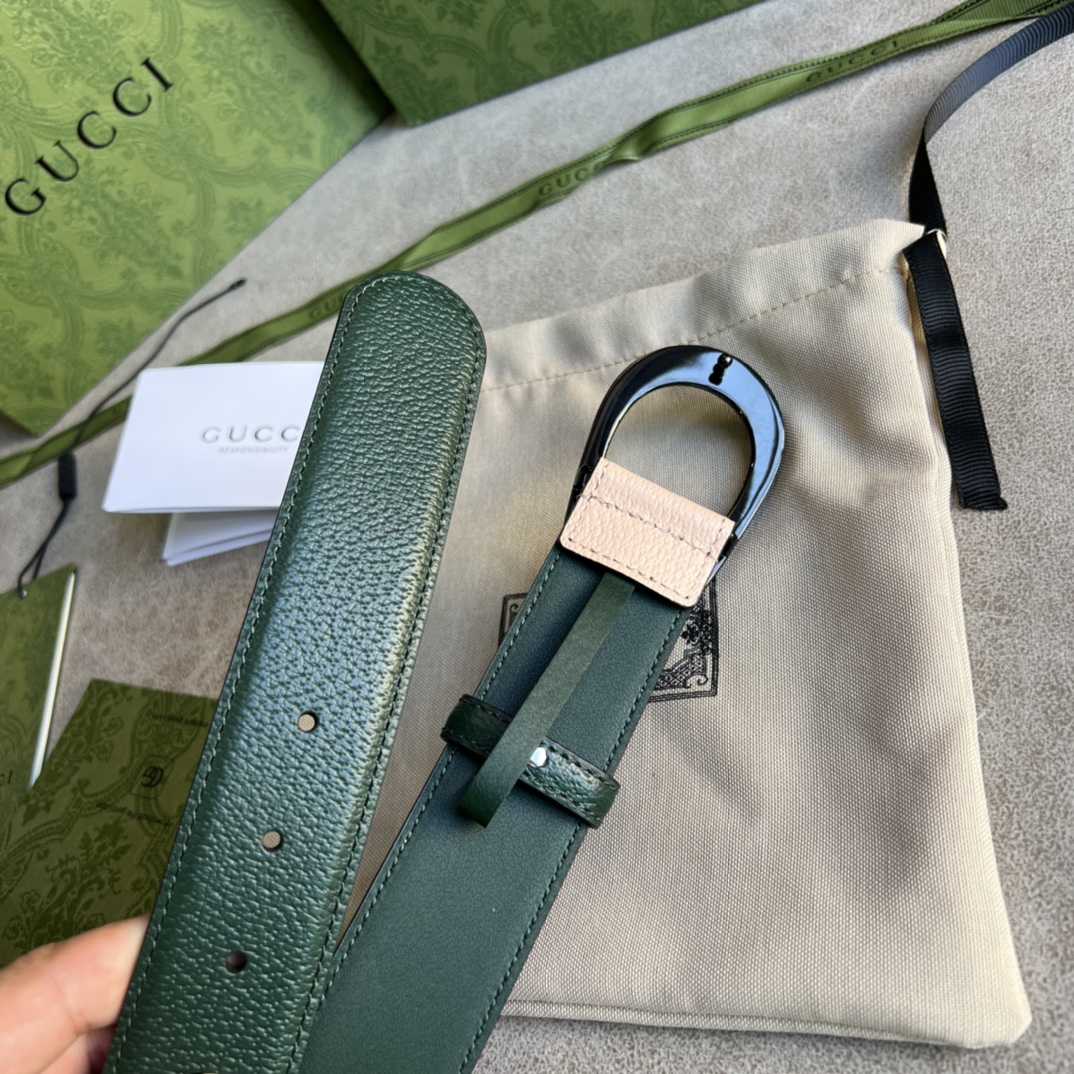 Gucci Two-Tone Belt With G Buckle - EUR FASHION