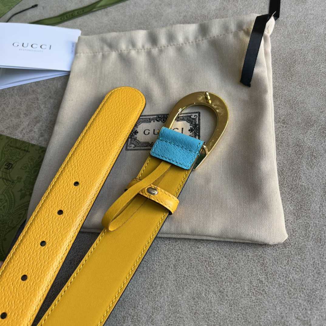 Gucci Two-Tone Belt With G Buckle - EUR FASHION