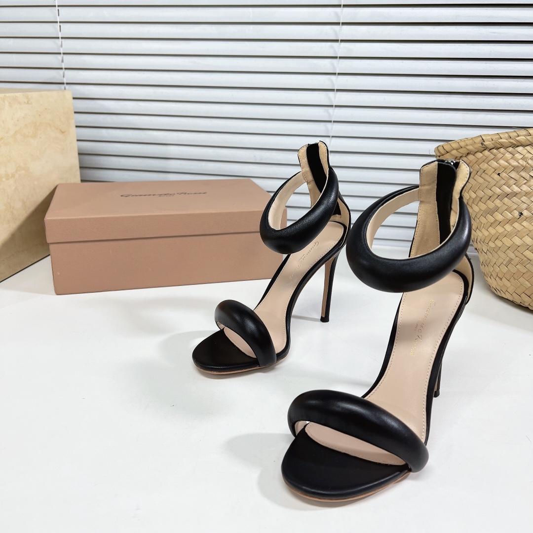 Gianvito Rossi Leather Bijoux Sandals - EUR FASHION