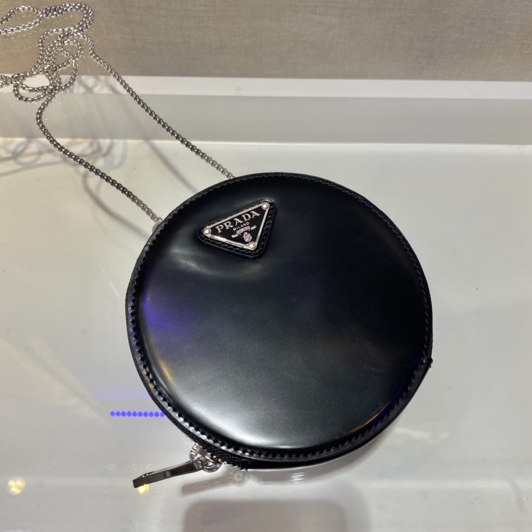 Prada Logo Leather Shoulder Bag(12-12-2cm) - EUR FASHION