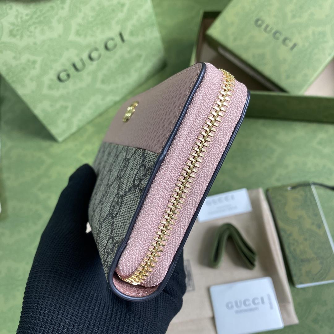 Gucci GG Marmont Zip Around Wallet(19-10-3.5cm)    - EUR FASHION