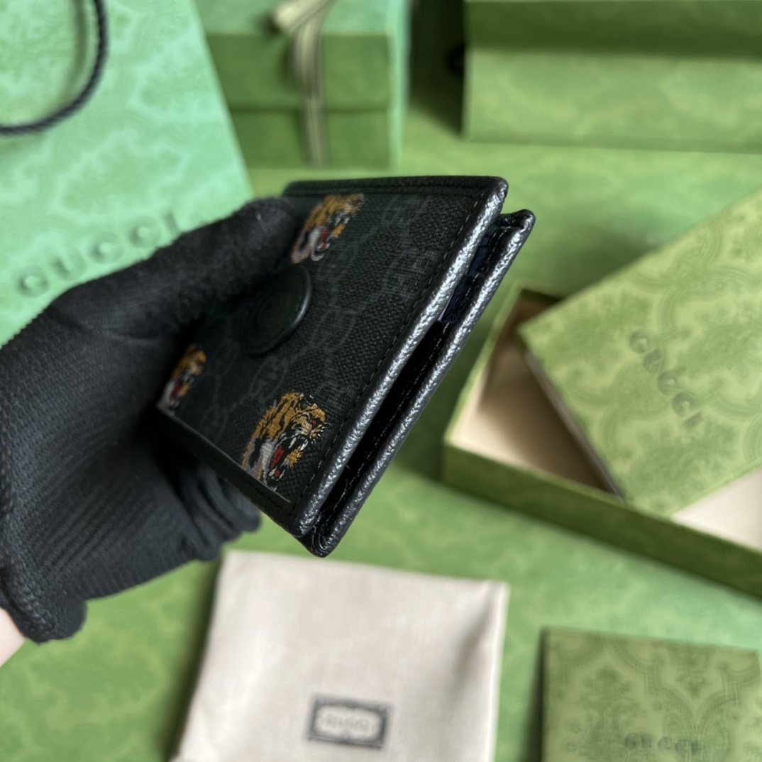 Gucci Wallet With Tiger Print(11-8.5-3cm)    - EUR FASHION