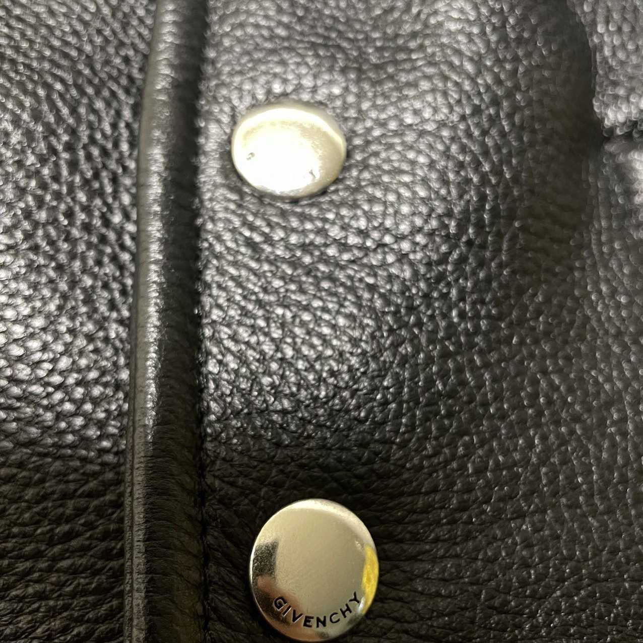 Givenchy Logo Leather Bomber Jacket In Black - EUR FASHION
