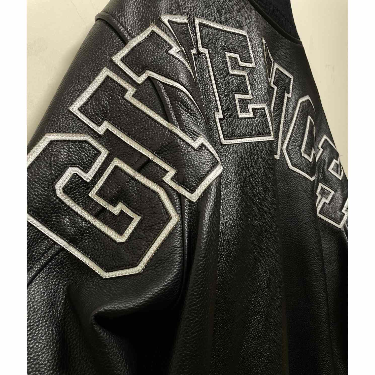 Givenchy Logo Leather Bomber Jacket In Black - EUR FASHION