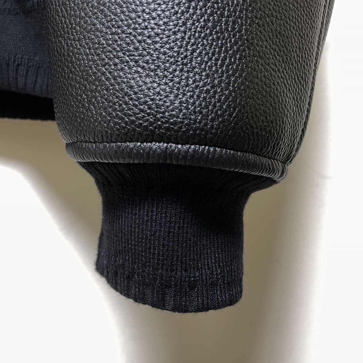 Givenchy Logo Leather Bomber Jacket In Black - EUR FASHION