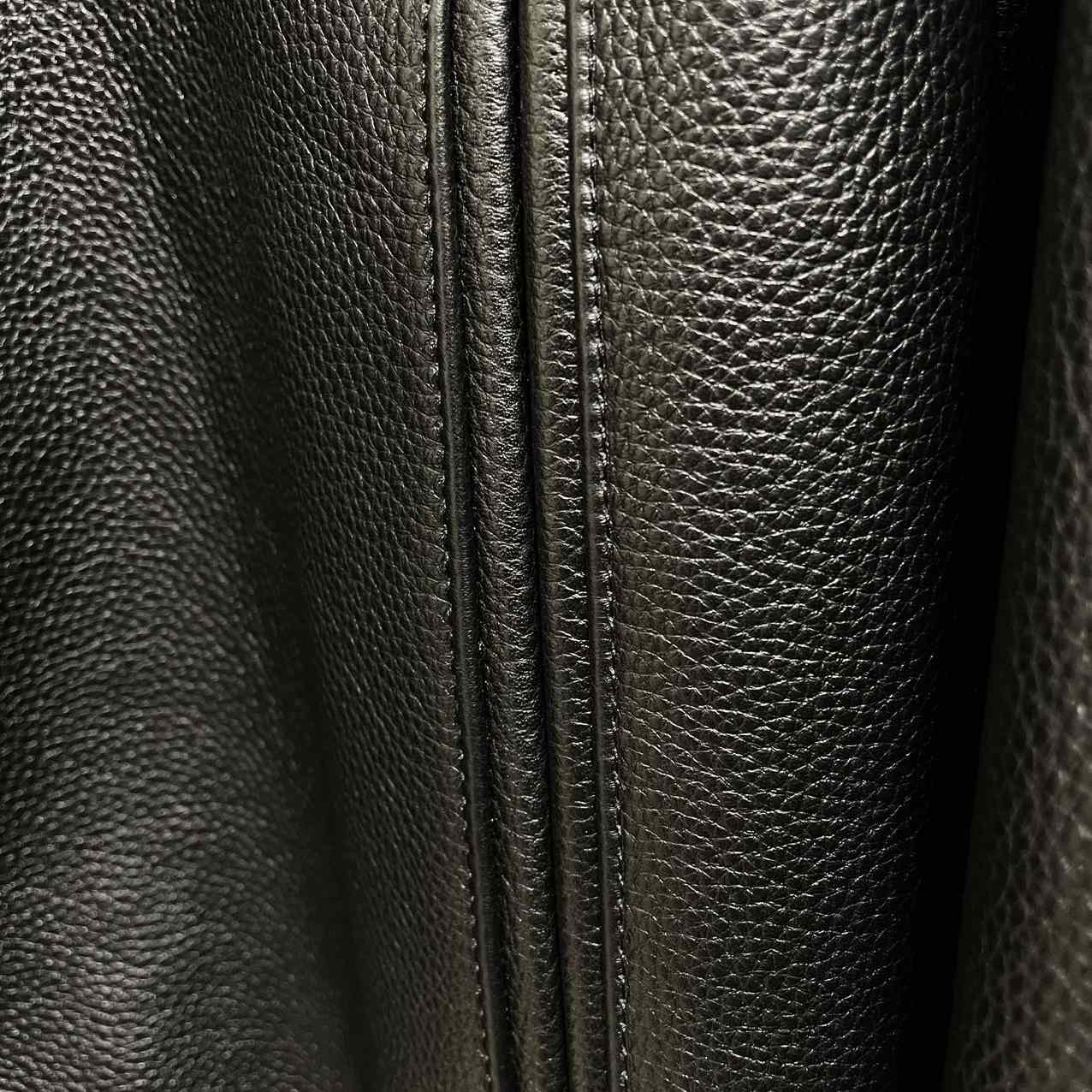 Givenchy Logo Leather Bomber Jacket In Black - EUR FASHION