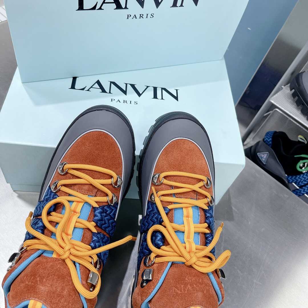 Lanvin Chunky-Sole Lace-Up Sneakers - EUR FASHION