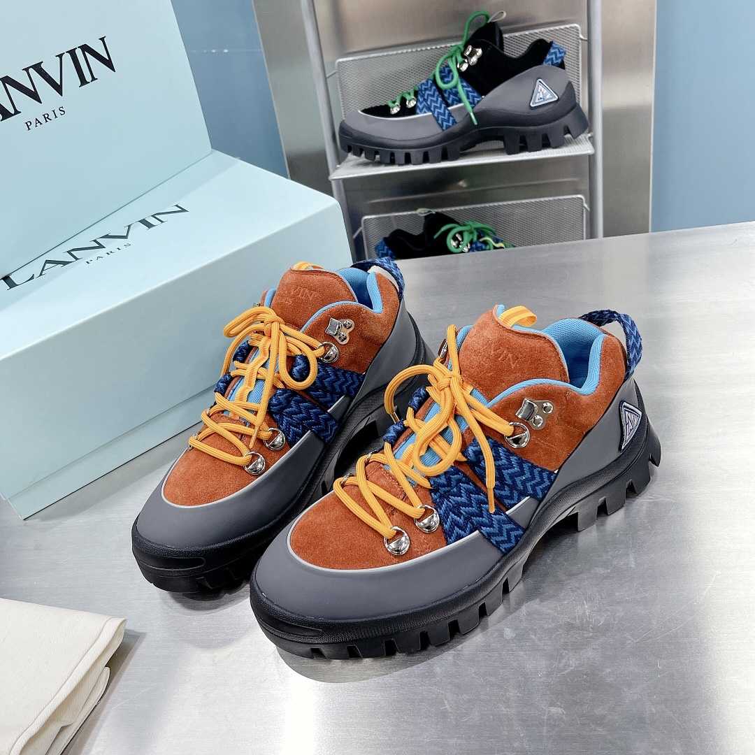 Lanvin Chunky-Sole Lace-Up Sneakers - EUR FASHION