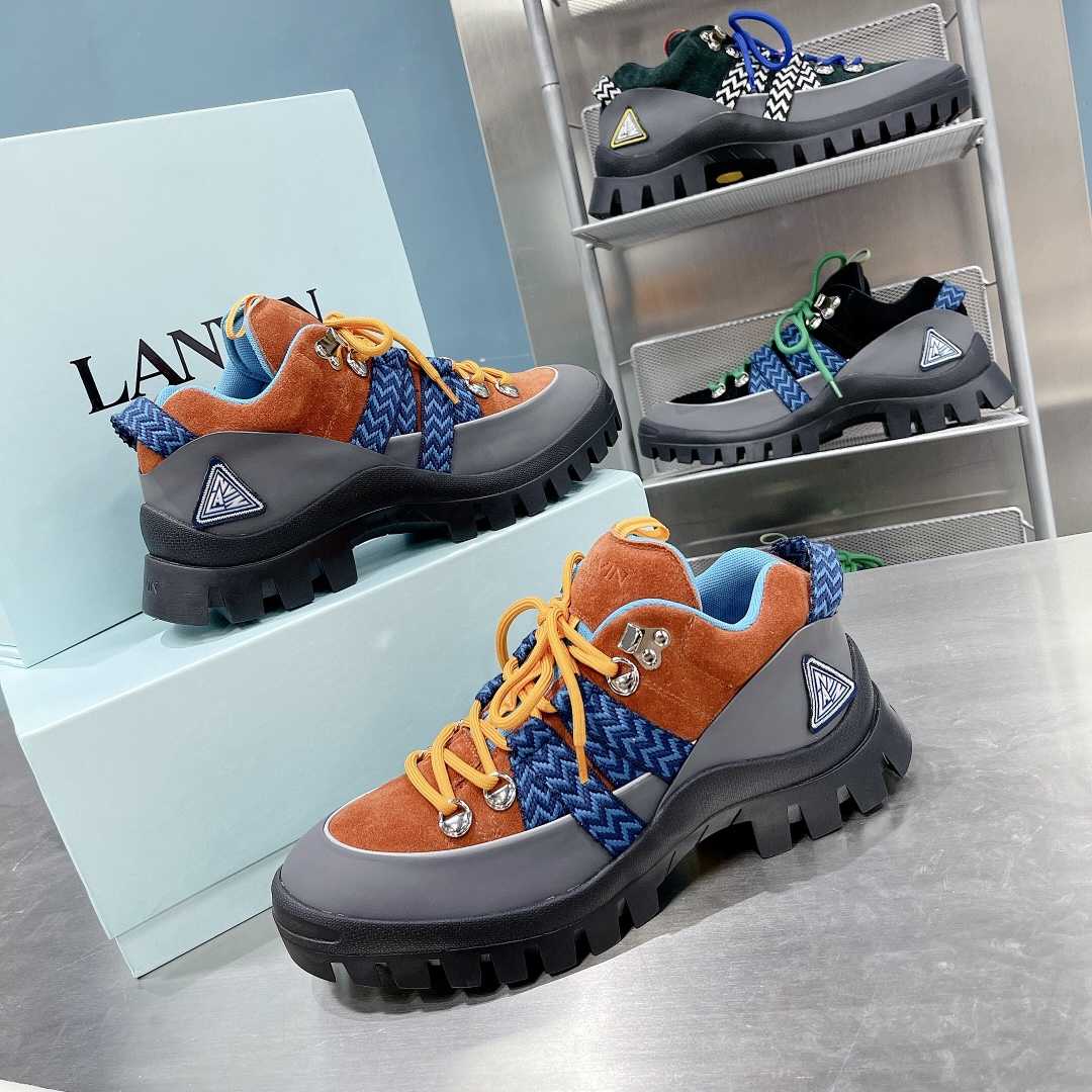 Lanvin Chunky-Sole Lace-Up Sneakers - EUR FASHION