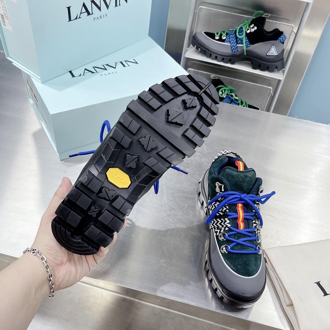 Lanvin Chunky-Sole Lace-Up Sneakers - EUR FASHION