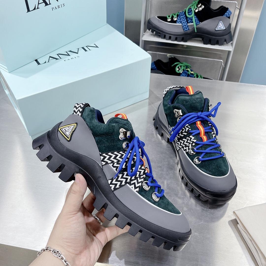 Lanvin Chunky-Sole Lace-Up Sneakers - EUR FASHION