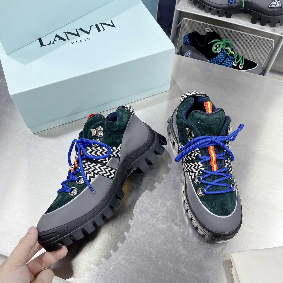 Lanvin Chunky-Sole Lace-Up Sneakers - EUR FASHION
