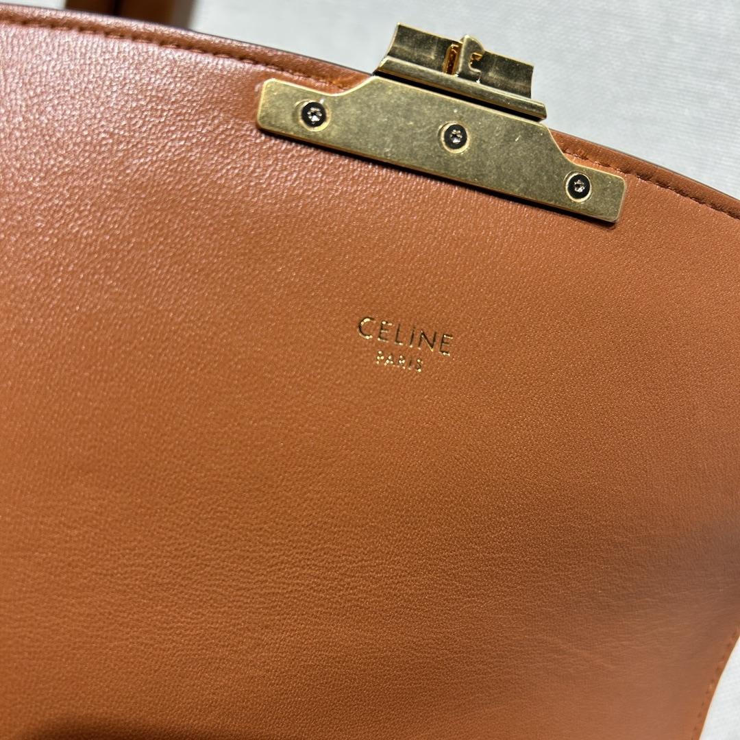 Celine Classique Triomphe Bag In Triomphe Canvas And Calfskin - EUR FASHION