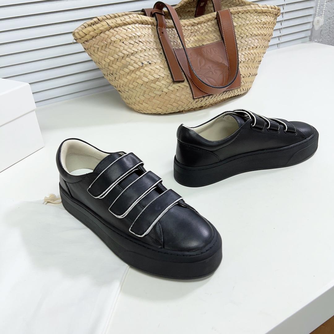The Row Mary H Strappy Sneaker In Leather - EUR FASHION
