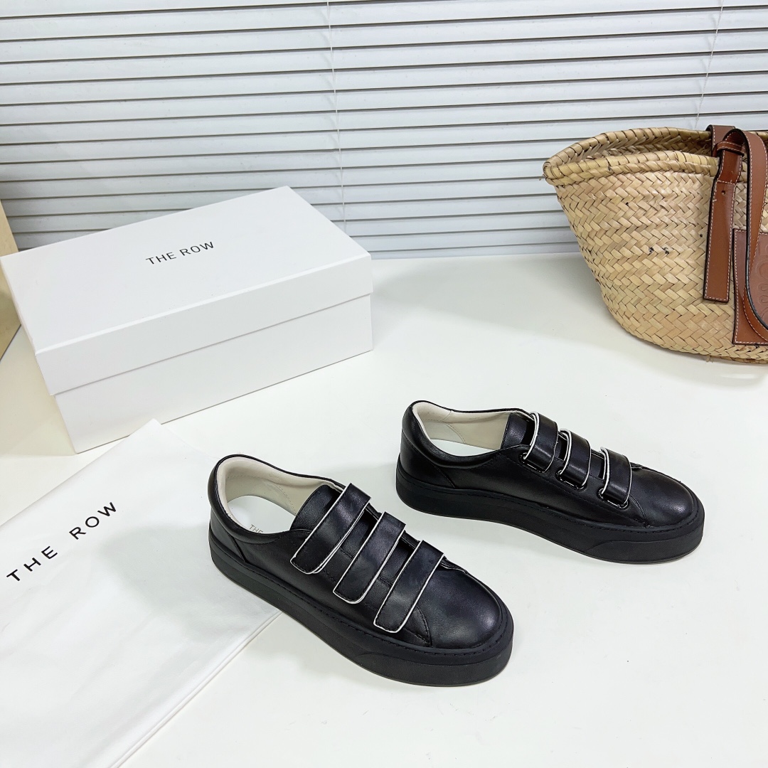 The Row Mary H Strappy Sneaker In Leather - EUR FASHION