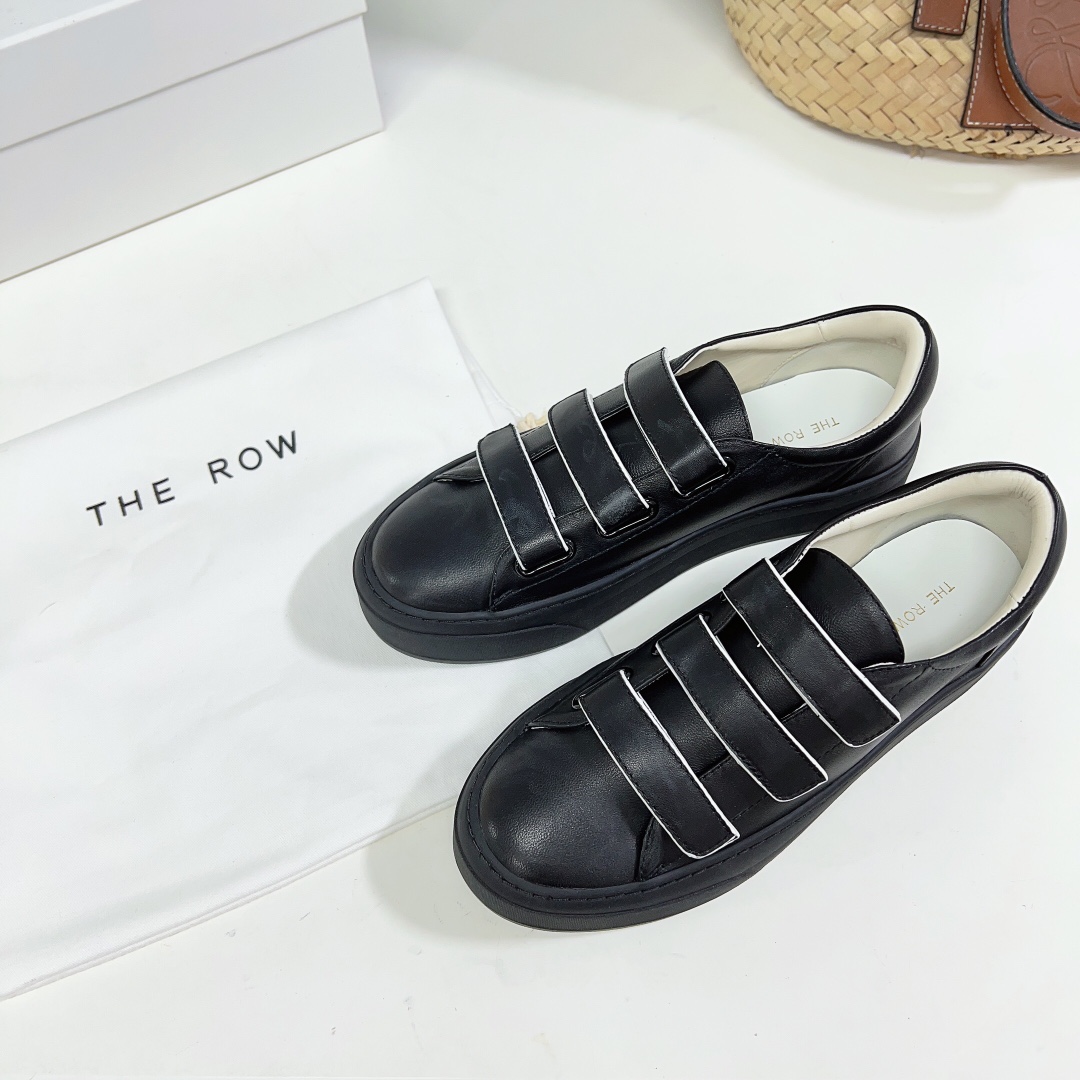 The Row Mary H Strappy Sneaker In Leather - EUR FASHION