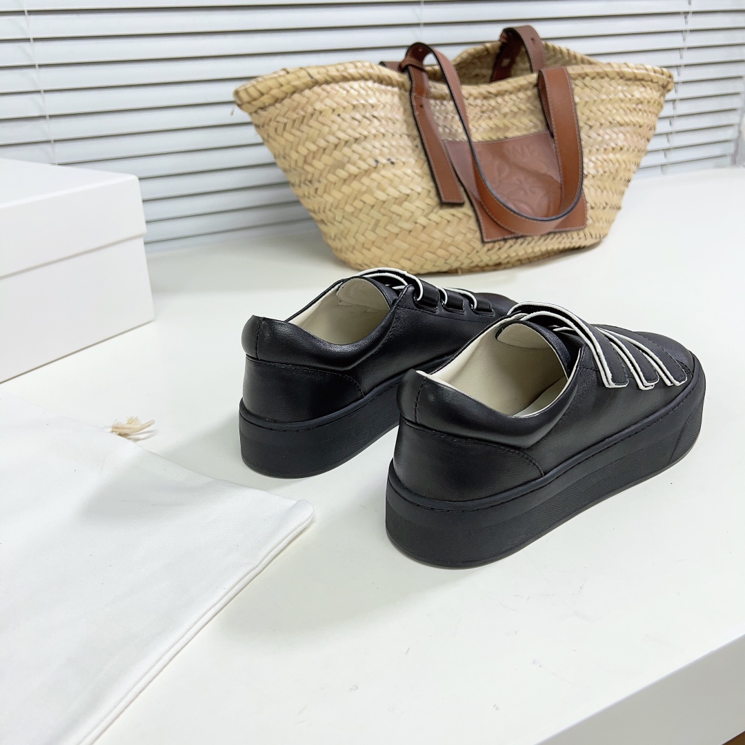 The Row Mary H Strappy Sneaker In Leather - EUR FASHION