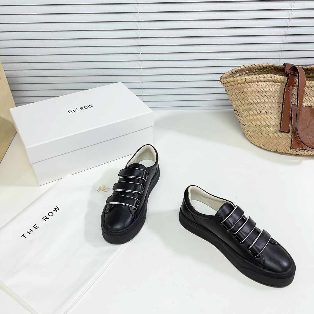 The Row Mary H Strappy Sneaker In Leather - EUR FASHION