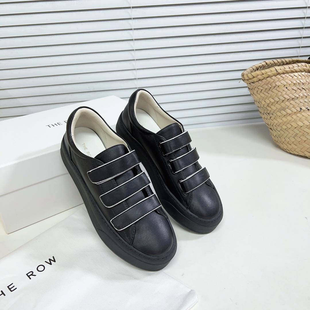 The Row Mary H Strappy Sneaker In Leather - EUR FASHION