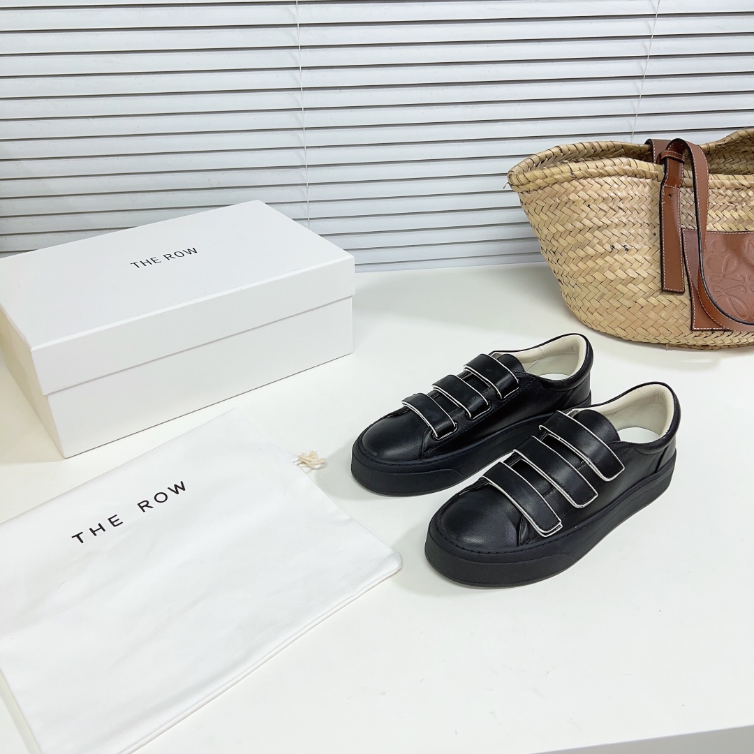 The Row Mary H Strappy Sneaker In Leather - EUR FASHION