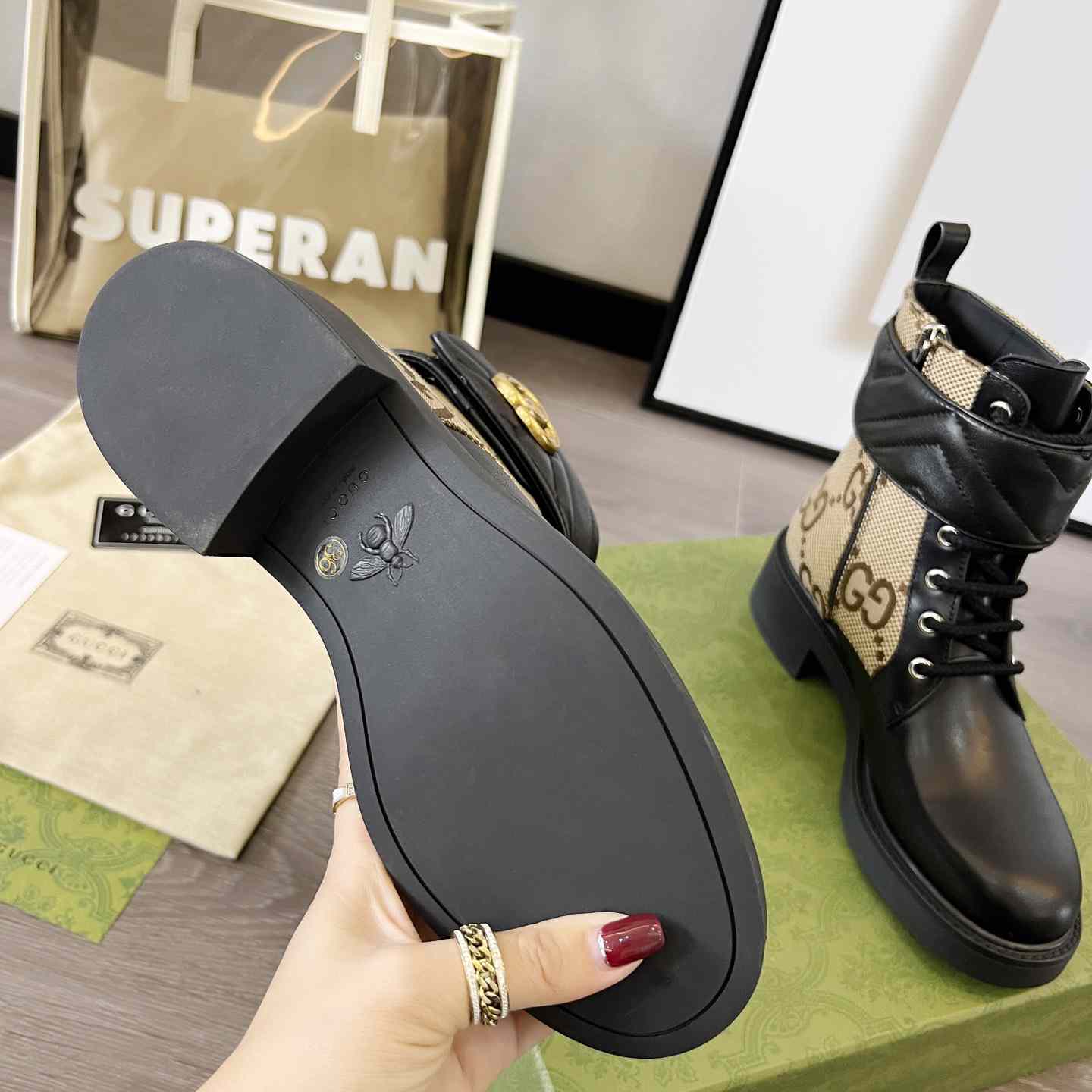 Gucci Women's Ankle Boot With Double G - EUR FASHION