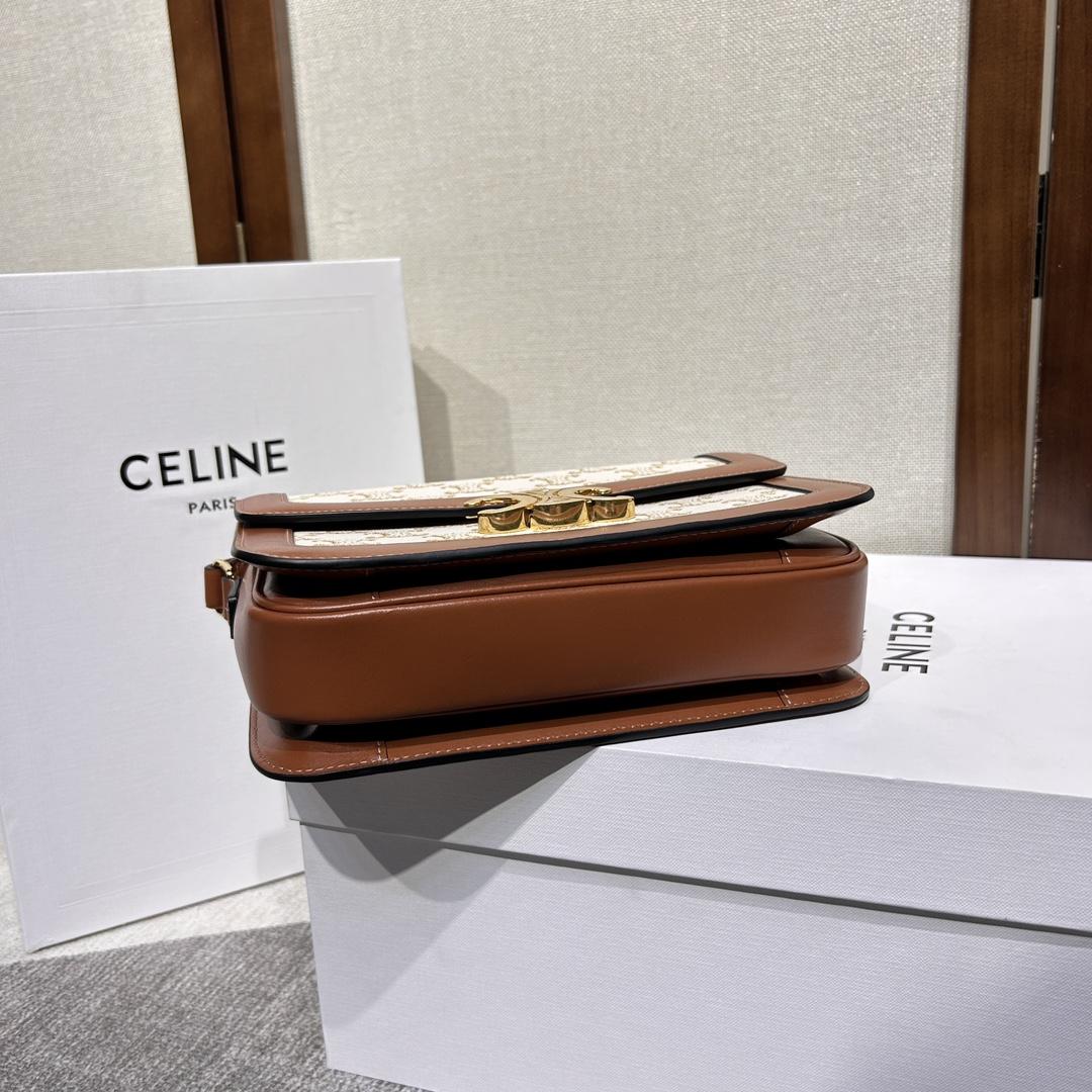 Celine Classique Triomphe Bag In Triomphe Canvas And Calfskin - EUR FASHION