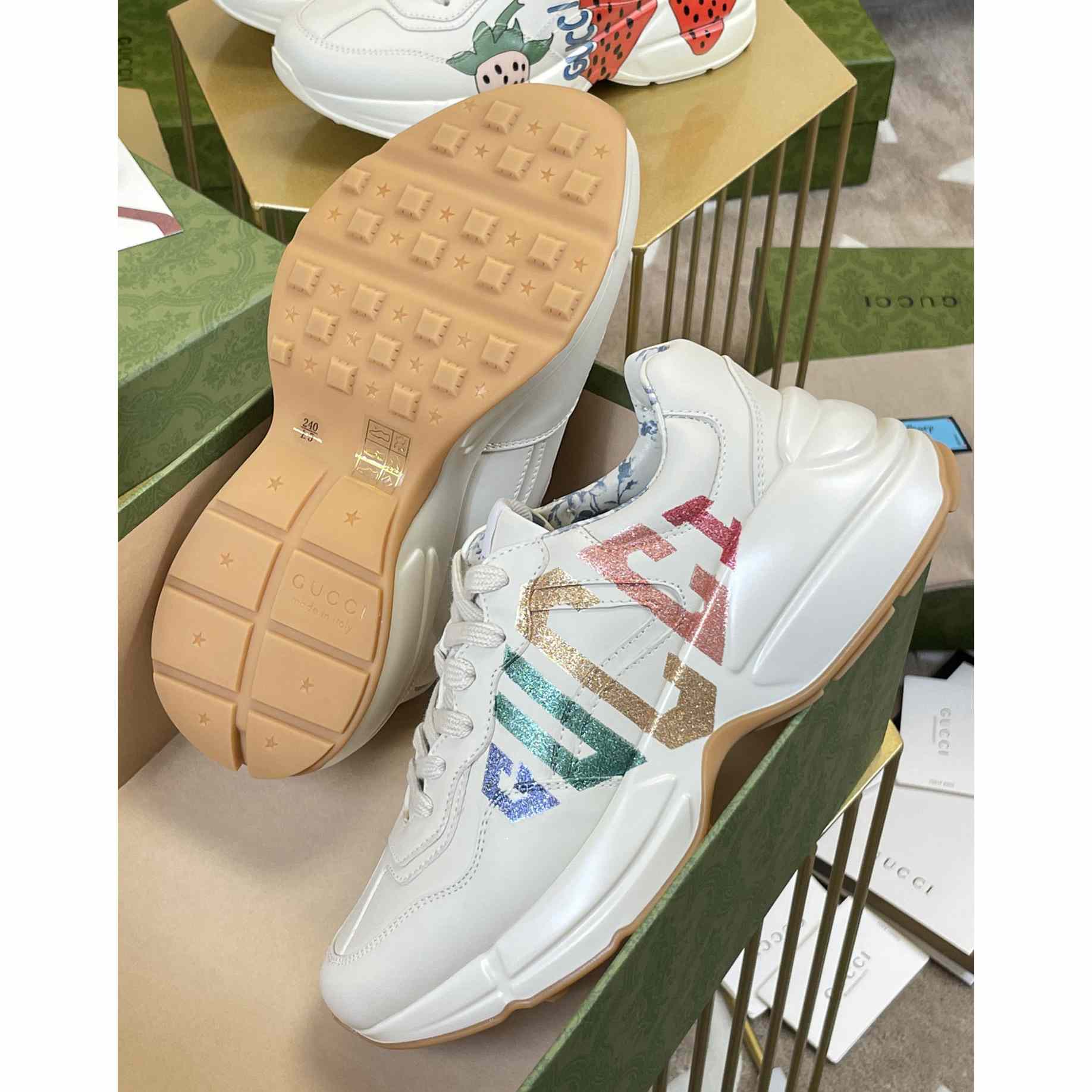 Gucci Rhyton Glitter Gucci Sneaker - EUR FASHION