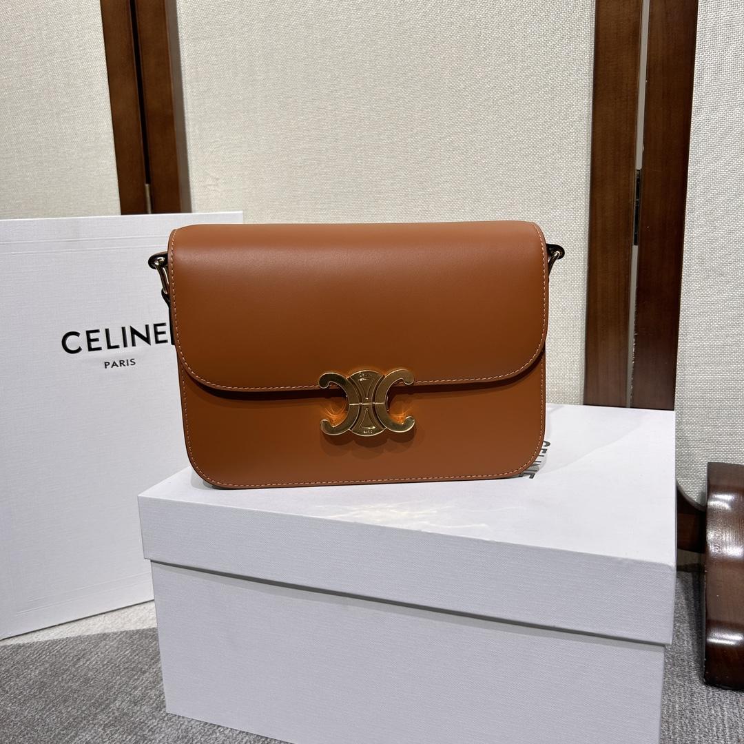 Celine Classique Triomphe Bag In Natural Calfskin     - EUR FASHION