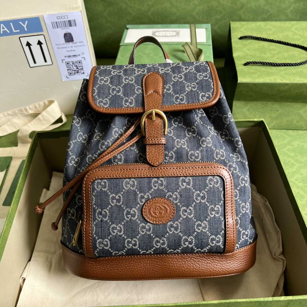 Gucci Backpack With Interlocking G(26.5- 30- 13cm) - EUR FASHION