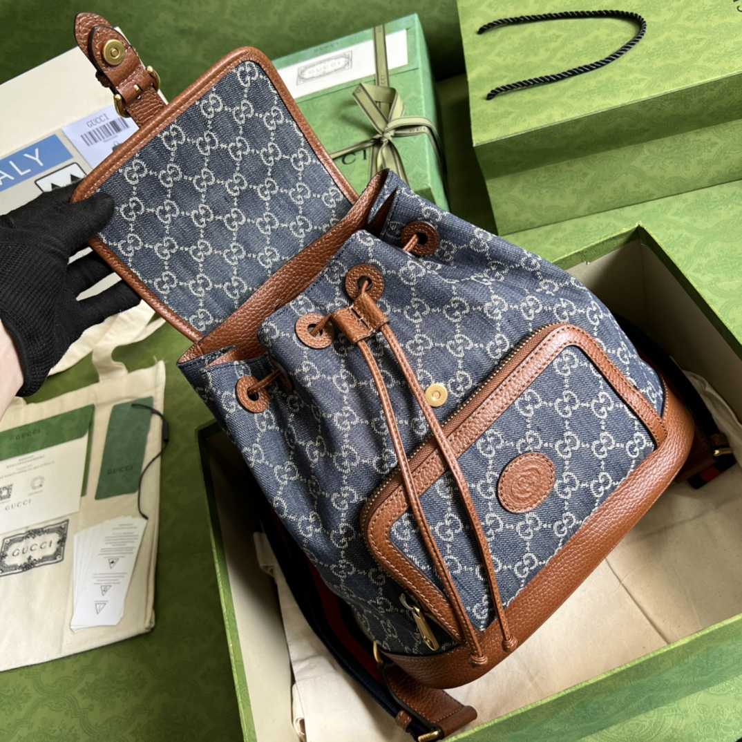 Gucci Backpack With Interlocking G(26.5- 30- 13cm) - EUR FASHION