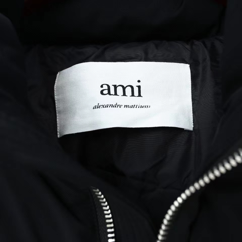 Ami Paris Ami de Coeur-patch padded jacket - EUR FASHION