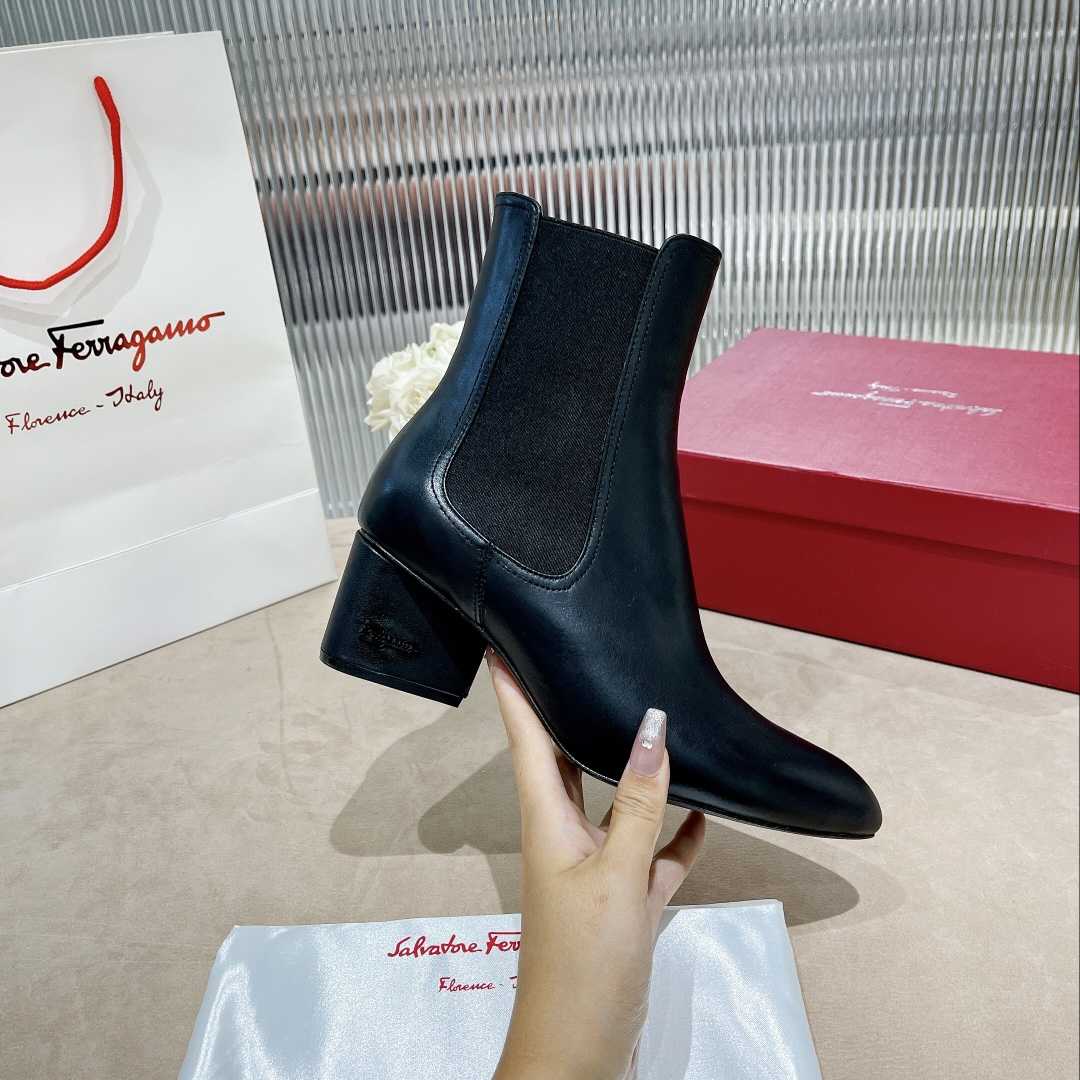 Ferragamo Leather Ankle Boot - EUR FASHION