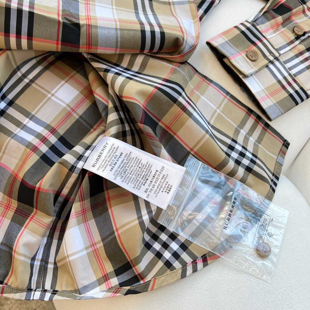 Burberry Check Cotton Poplin Shirt - EUR FASHION